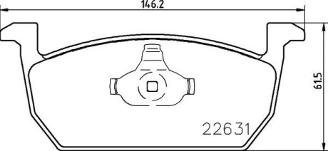 Гальмівні колодки дискові BREMBO P85167