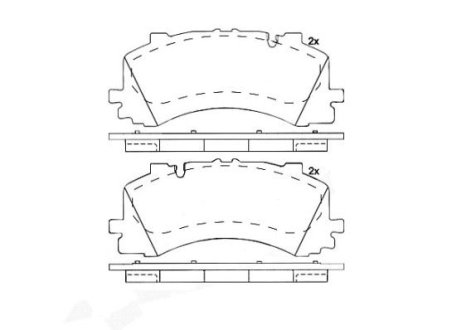 Колодки гальмівні (передні) Audi A6/A7/A8/Q7/Q8/ BREMBO P 85 170