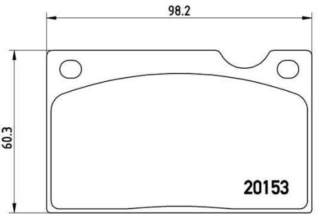 Гальмівні колодки, дискове гальмо (набір) BREMBO P86003