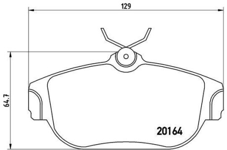 Комплект тормозных колодок, дисковый механизм BREMBO P86007