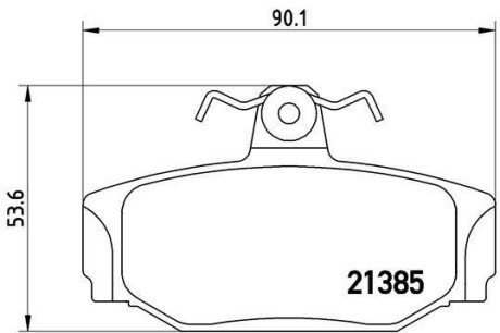 Комплект тормозных колодок, дисковый механизм BREMBO P86009