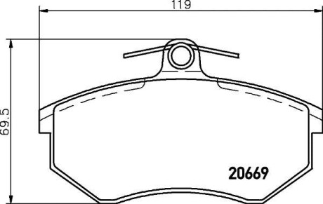 Гальмівні колодки дискові BREMBO P 99 026 (фото 1)