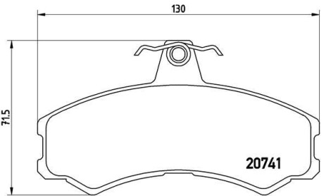 Гальмівні колодки, дискове гальмо (набір) BREMBO PA6024