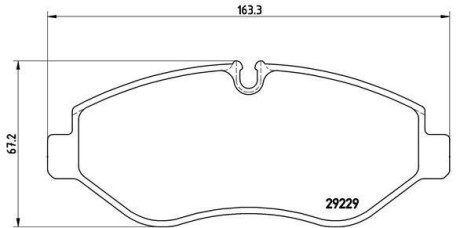 Гальмівні колодки, дискове гальмо (набір) BREMBO PA6026