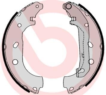 Гальмівні колодки (набір) BREMBO S24539