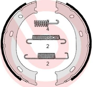 Комплект тормозных колодок, стояночная тормозная система BREMBO S 50 510