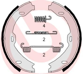 Гальмівні колодки ручного гальма BREMBO S 50 518