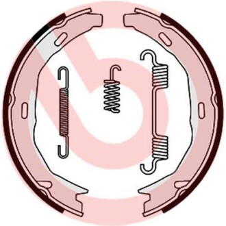 Тормозные колодки барабаны BREMBO S 50 522