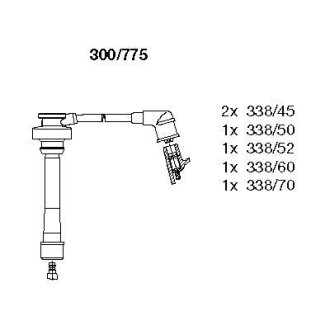 A_Комплект проводів MITSUBISHI Galant "2,5 "96-03 BREMI 300775