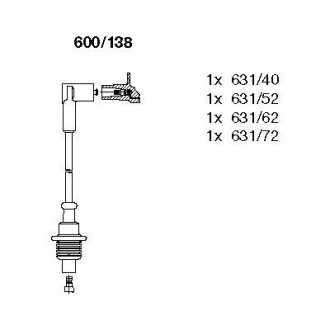 Комплект проводов зажигания BREMI 600138