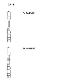 Комплект проводов зажигания BREMI 7A15