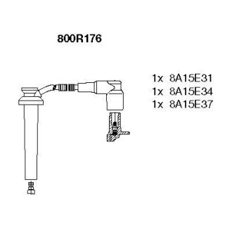 Комплект проводов зажигания BREMI 800R176