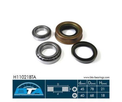 Комплект подшипников колеса BTA H11021BTA