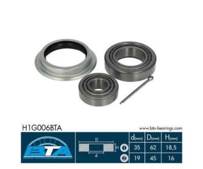 Комплект подшипников колеса BTA H1G006BTA