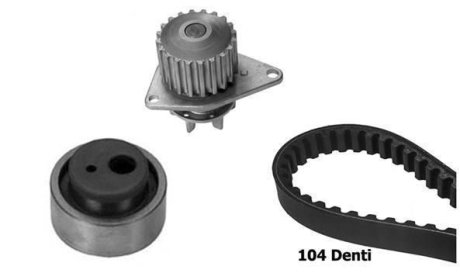 ZESTAW ROZRZ Z POMP? WODY CITROEN SAXO/PEUGEOT 206 1,1 98- BUGATTI KBU5504A