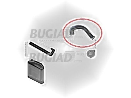 Патрубок інтеркулера Opel Astra H 1.3CDTi 05-10 BUGIAD 85608