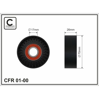 Ролик до натяжного механізму CAFFARO 0100