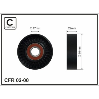 Ролик DB W168/245 Vaneo CDI 97-> CAFFARO 0200