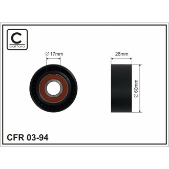 Ролик натяжний CAFFARO 0394