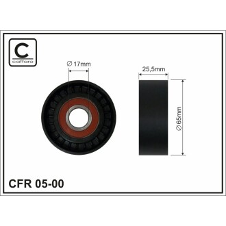 Ролик натяжний CAFFARO 0500