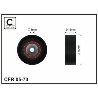 Ролик натяжний пас поліклиновий CAFFARO 05-73