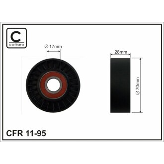 Ролик ремня CAFFARO 1195