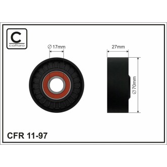 Ролик ремня CAFFARO 1197