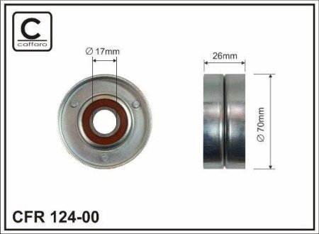 Ролік паразитний паса ГРМ Chery Amulet CAFFARO 12400