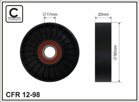 Ролик ремня CAFFARO 1298