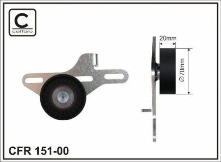 Ролик ремня CAFFARO 15100