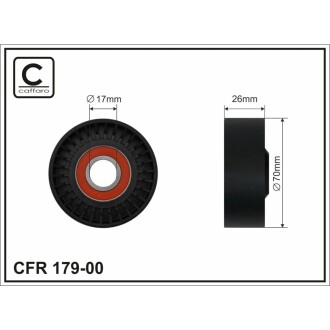 Ролик ремня CAFFARO 17900