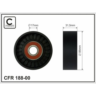 Ролик натяжний CAFFARO 18800