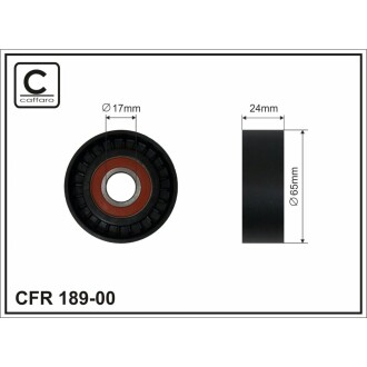 Натяжник паса поліклинового CAFFARO 18900