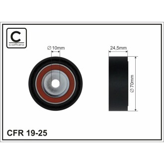 Ролик компресора кондиціонера BMW 3 (E36,E46)/5 (E34,E39,E60) 90- CAFFARO 1925