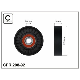 Ролик ремня CAFFARO 20892 (фото 1)