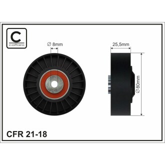 Ролик поліклинового ременя CAFFARO 21-18