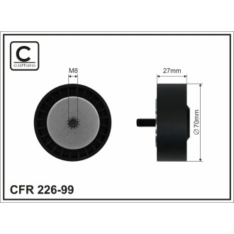 Ролик направляючий CAFFARO 22699