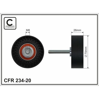 Ролік ремня Ford Mondeo 1.8/2.0/2.0TDCI 00- CAFFARO 23420