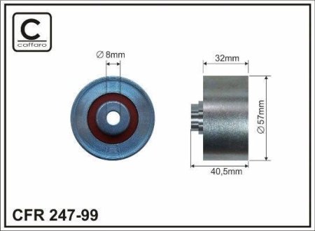 Ролик ремня CAFFARO 247-99