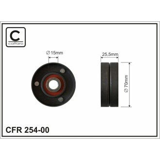 Натяжной ролік BMW E46,39,38, X5 CAFFARO 25400