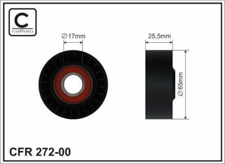 Ролик генератора Bmw 1 E81, 3 E90. 2.0d/3.0d. 09.04- CAFFARO 27200