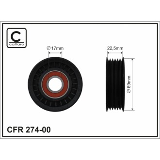 Ролик ремня CAFFARO 27400