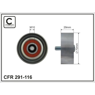 Ролик ремня CAFFARO 291116