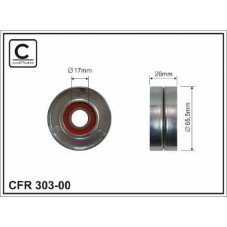 Ролик обвідий 65.5х26х17 CAFFARO 30300