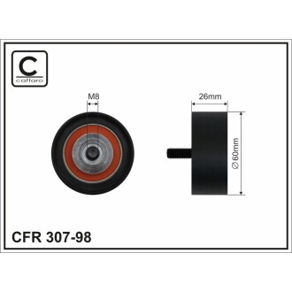 Ролик ремня CAFFARO 30798