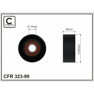 Ролик натяжний Renault/Opel.PL CAFFARO 32399