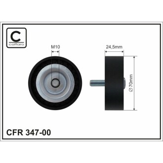 Ролик CHRYSLER, CITROEN, FIAT, MITSUBISHI.PL CAFFARO 34700 (фото 1)