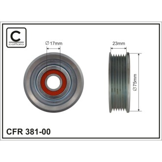 Ролик направляючий CAFFARO 38100