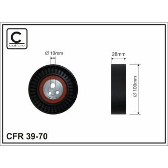 Ролик ремня CAFFARO 3970