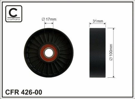 Ролік натяжний CAFFARO 42600